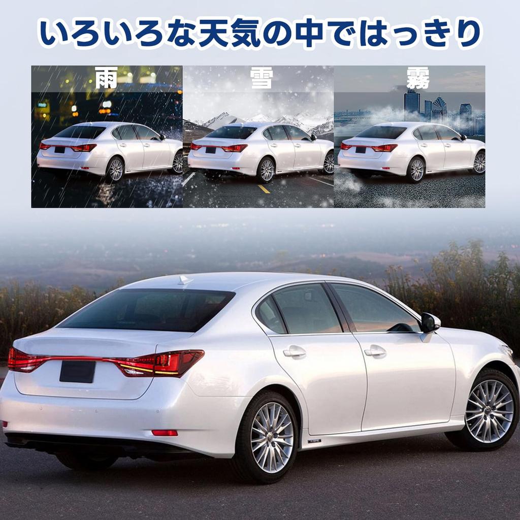 HCMOTIONZ Tail Lights for Lexus GS 250 300h 350 F 450h 4th Generation Model Daytime Running Lights with Opening Motion Flowing Turn Signals and Tail