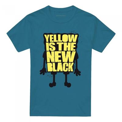 SpongeBob SquarePants Unisex Adult Yellow Is The New Black T-Shirt