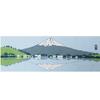 Kyosuke Made Japan Tenugui Approximately 9034cm 100 Cotton Pigment Blue Mount Fuji Horizontal Pattern