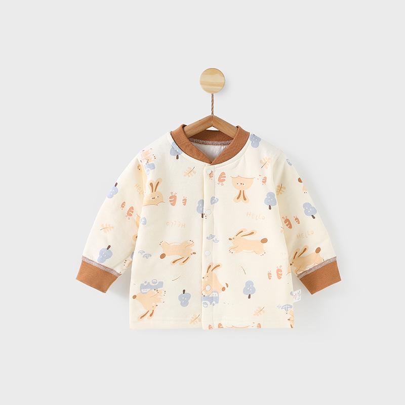 Unisex Baby Cotton Coat: Thin Padded Winter Jacket, Warm Lined Cardigan for Toddlers, 40g