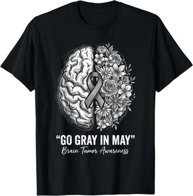 Go Gray In May Brain Tumor Awareness Brain Cancer Unisex T-Shirt