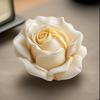 White Rose Resin, Silicone Molds for Candle and Soap Making - Delicate Petal Design, Suitable for DIY Gifts, Handicrafts and Home Decoration