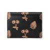 Gucci GG Marmont Series Marmont Gold Logo Berry Print Double Fold Leather Card Holder Wallet Women wallet Black 456126-1T5ZG-1170