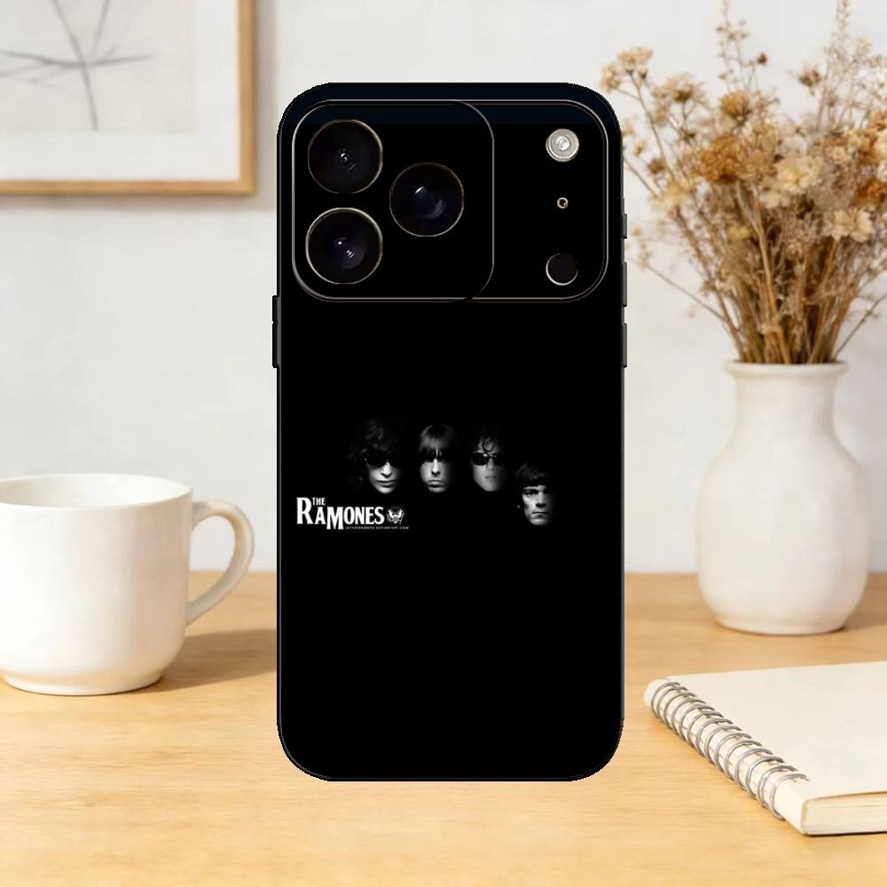

Band R-RAMONES Phone Case For iPhone 17,16,15,14,13,12,11 Plus,Pro,Max,Mini Silicone black Soft Cover iPhone13PRO