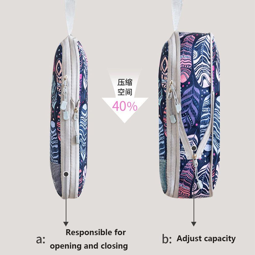 4pcs/set Printed Compression Storage Bag Foldable Luggage Storage Bags Set Packing Cubes  Clothes