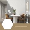 20Pcs Hexagonal Self-Adhesive Wall Sticker Water-Repellent Sticker Tv Background Wall Decor Wood Grain Ceramic Tile Wall Cover