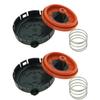 2 komplekti 11127547058 Kartera spiediena ventilācijas regulējoša PVC vārsta priekš BMW