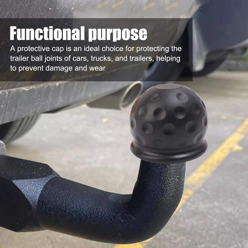 Universal Hitch Trailer Towball Head Protect Brand New Tow Bar Ball Cover Cap Trailer Ball Cover Dustproof Car Truck Accessories