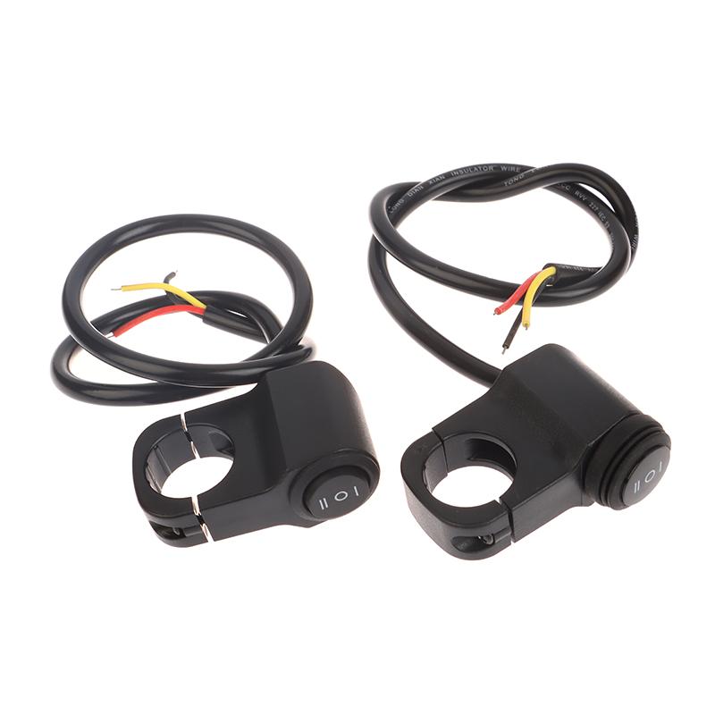 Univerzální Motocyklový Řídítkový 1/2 Rychlostní 3polohový Přepínač Zap/Vyp Mini Pracovní Světla Světlomety Bodová Světla Ovládací Přepínač Moto Nářadí