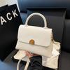 Light Luxury Simple and Versatile Commuter Document Handbag High-end Lychee Pattern Women's Bag New Casual Shoulder Messenger Bag