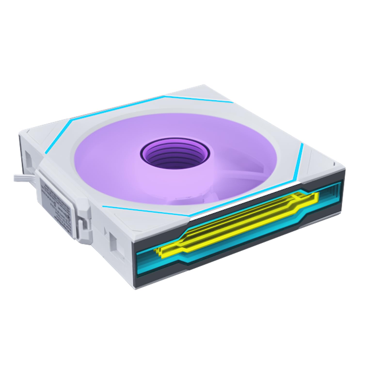 

LIANLI Case Fan Reverse Model UNI FAN RS Wireless WT Single Pack Equipped with Infinity Mirror Daisy Chain Connection Official Japanese Distributor білий