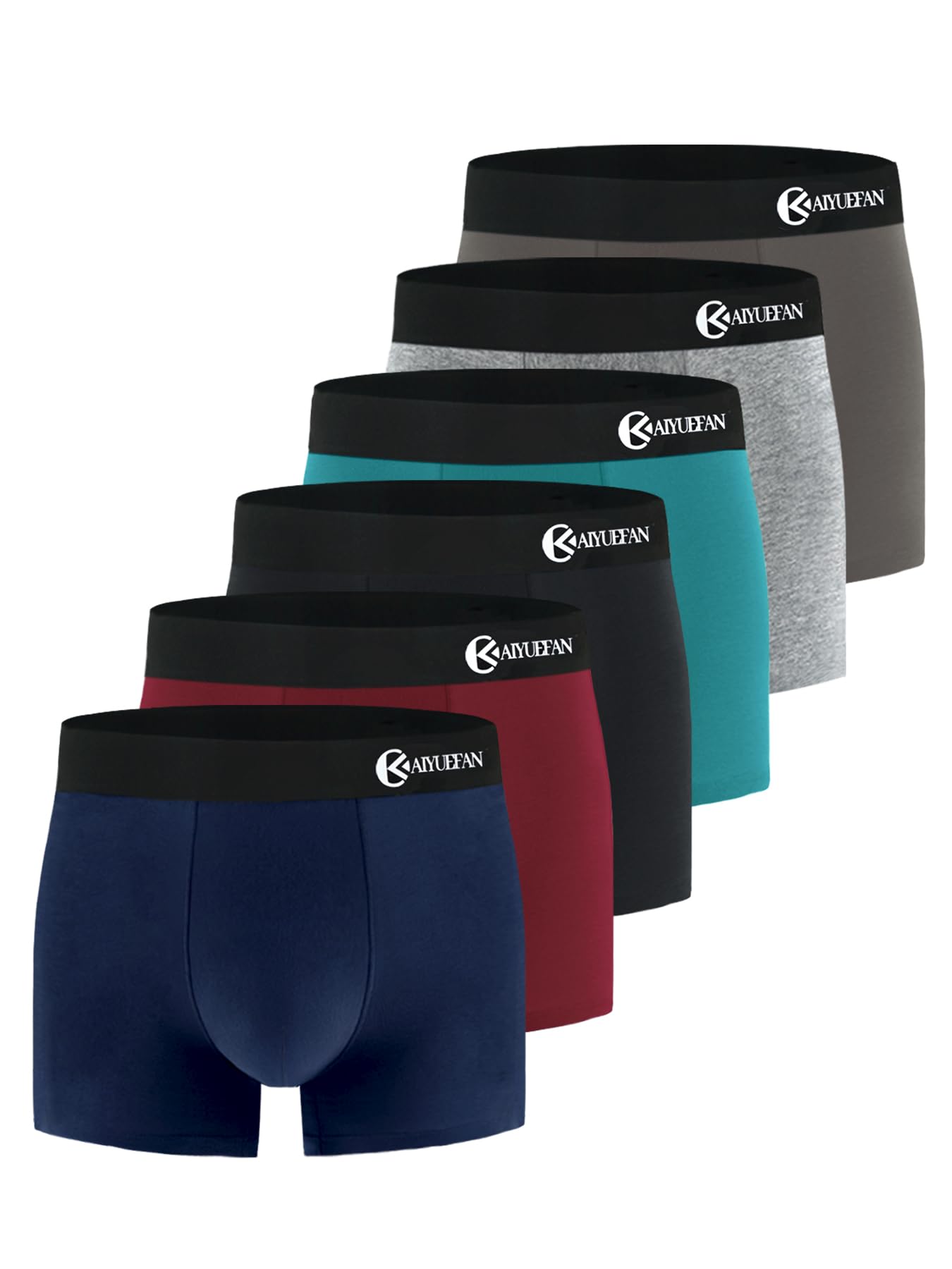 

AIYUEFAN Men s Boxer Briefs, 6-Pack/4-Pack, Cotton, Front Closure, Moisture-Wicking, Quick-Drying, 3D Moisturizing, Breathable, Sizes M-3XL