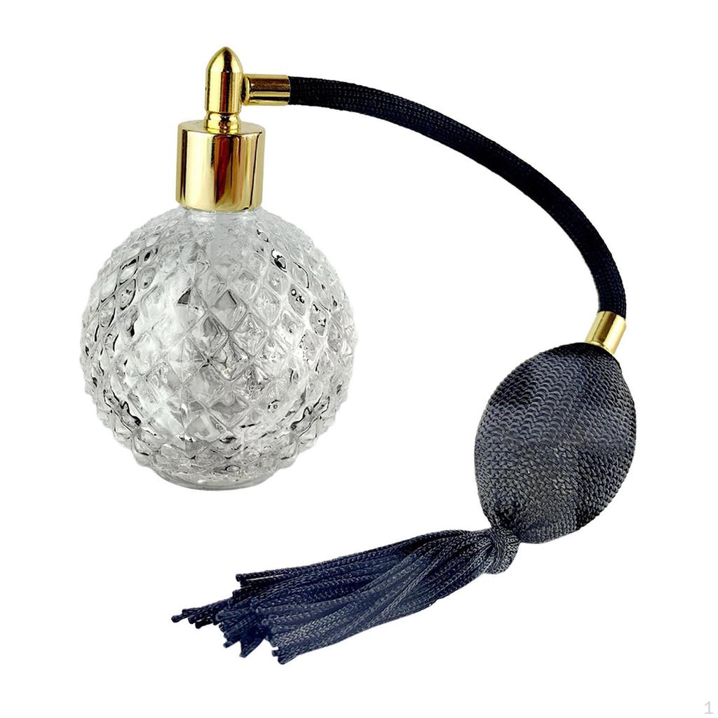 Classic Leakproof Glass Perfume Spray Bottle, Dispenser for Store, Travel,