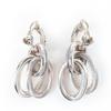 Great HERMES Earring Destrier Earrings Silver 925 Women Used
