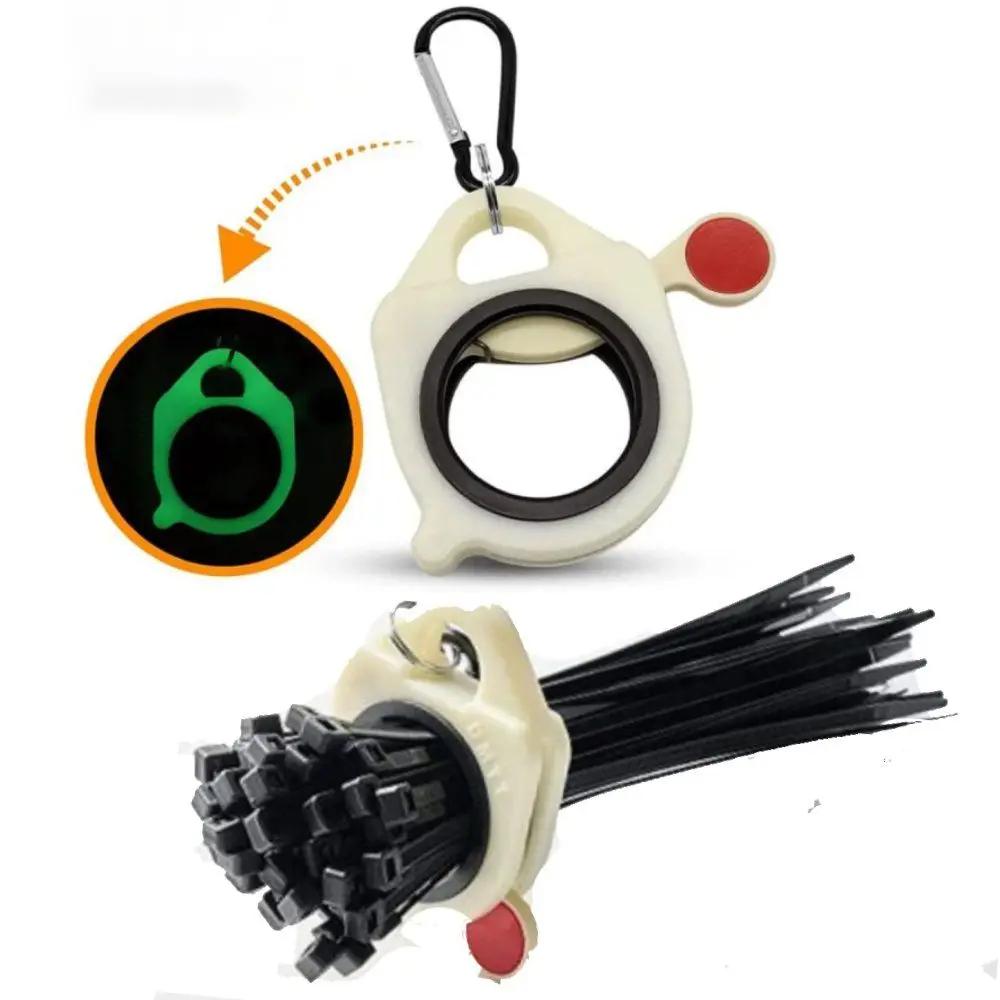 1PC Light Plastic Cable Tie Holder Without Unnecessary Waste and Simple Use - Reusable Cable Tie Organizer and Glow in the Dark