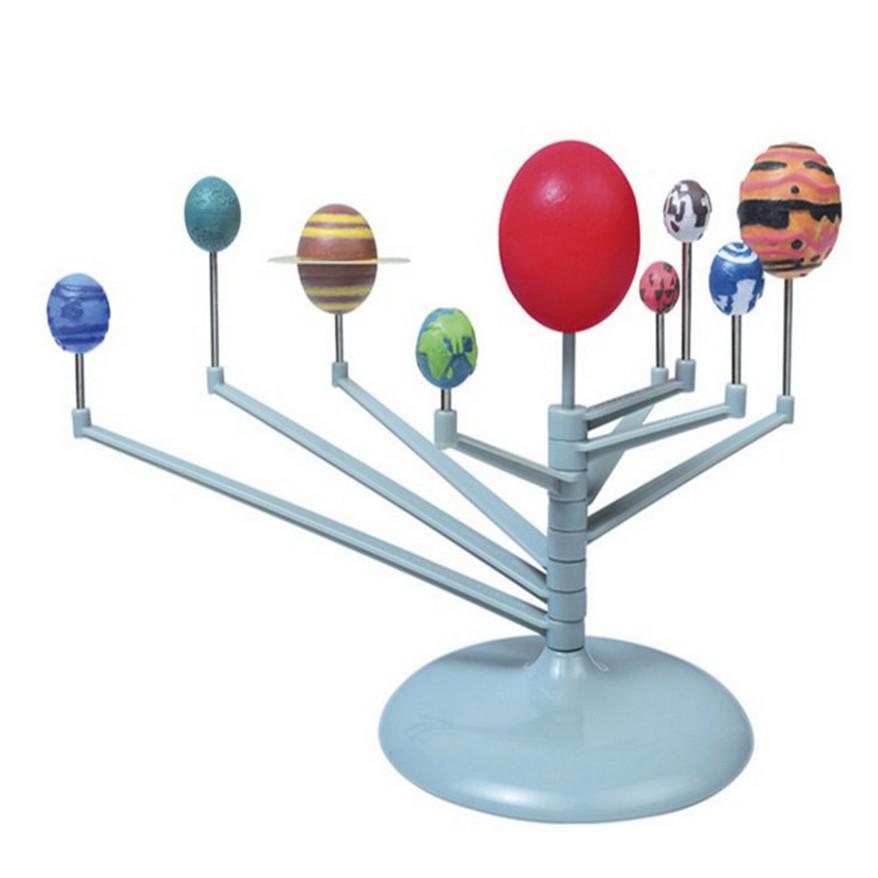 1154 Solar System Model: Children s Nine-Planet Celestial Movement DIY Toy