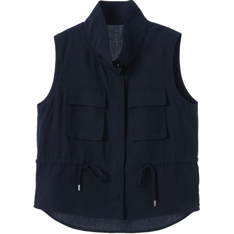 Betu Women s Lyocell Linen Drawstring Waist Vest L