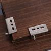 2pcs Black/Silver Concealed Shaft Multifunction Upper Lower Hinge Clips Furniture Hinge  Wood Doors