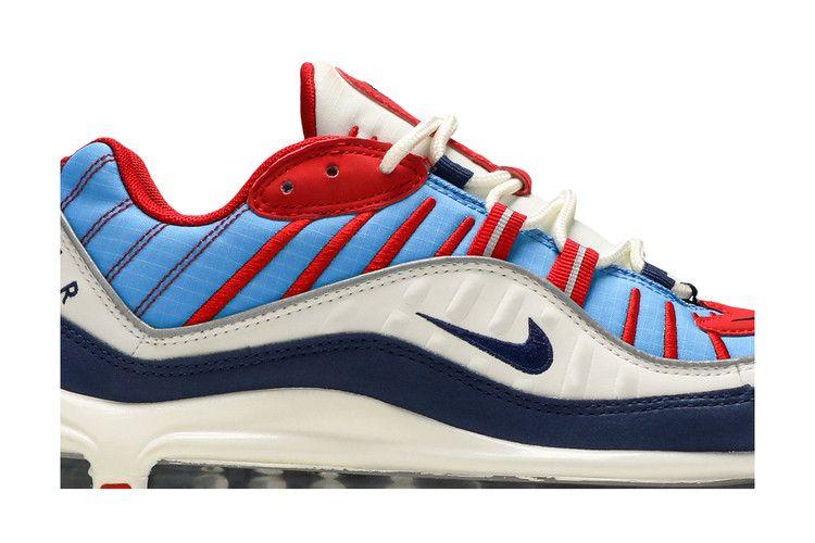 Women's Sneakers Nike Air Max 98 Blue Red White (Women's) Summit White/Blue Void