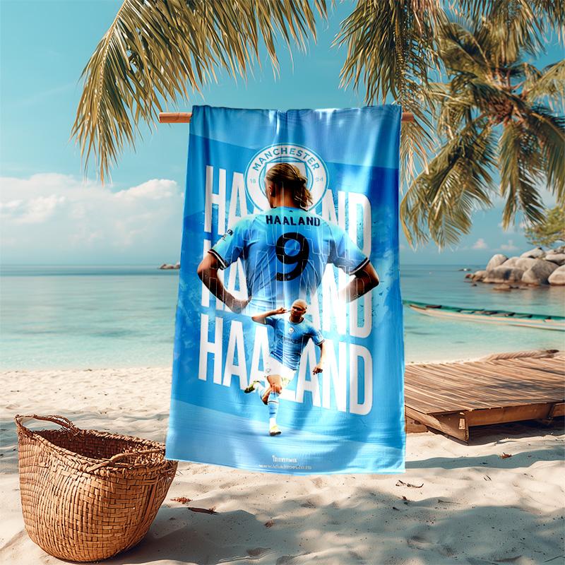 Proof Beach Towel with Haaland Pattern - Soft,absorbent,quick-drying,machine Washable - Perfect for Swimming,camping,bathing