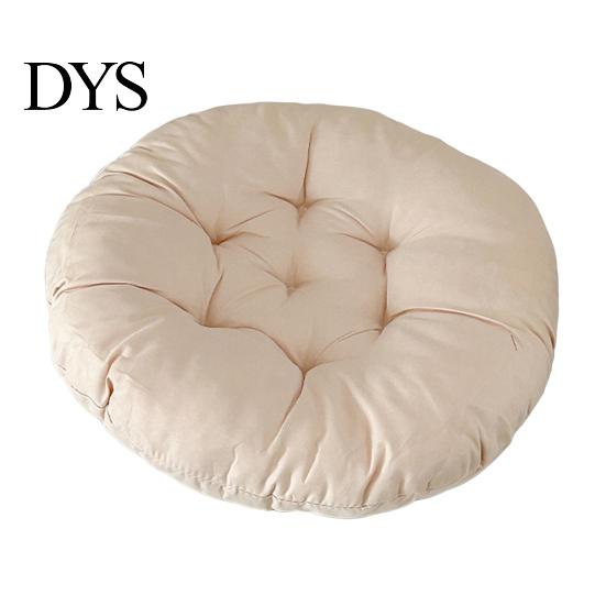 Comfortable Polyester Fiber Seat Mat Chair Cushion with Straps, Square Round Soft Pad, Solid Color Pad for Household Chairs Non-slip Office