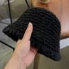 Plush fisherman's hat children's autumn and winter versatile thermal basin hat big head circumference cover face small bucket hat