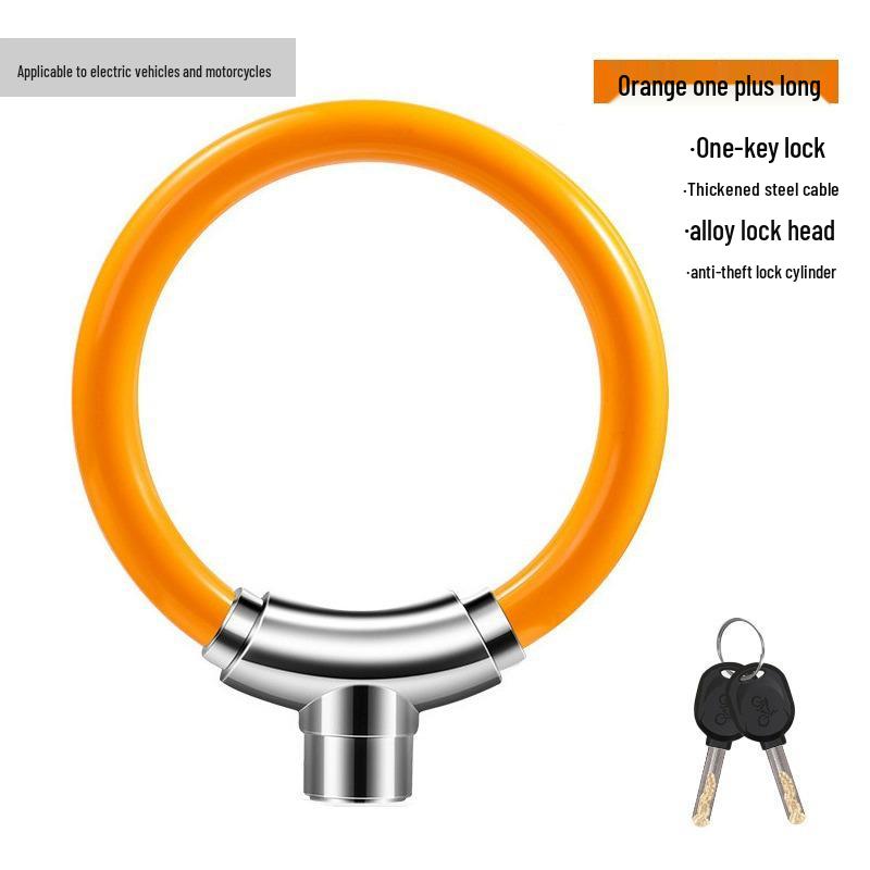 Anti-Theft Portable Bike & Skateboard Ground Lock with Electric Battery
