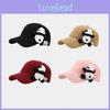 Kawaii Panda Stil Baseballkappe Für Damen Sommer Sonnenschutz Mit Atmungsaktivem Baumwollmaterial Und Gebogenem Schirm
