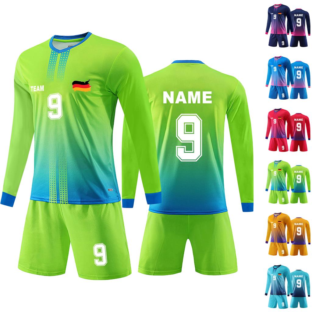 Personalised Shirts Kit Mens Girls With Name Number Custom Football Jerseys For Boys Training Suit