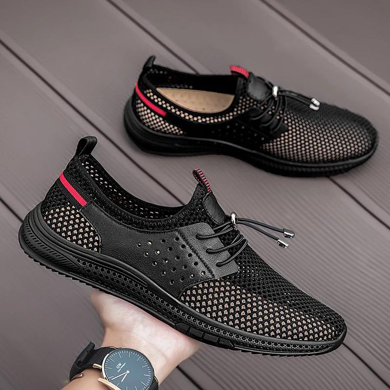 Summer Men Outdoor Running Antiskid Sandals Mesh Breathable Casual Shoes Anti Slip Designer Shoes Fashion Quality Hiking Shoe