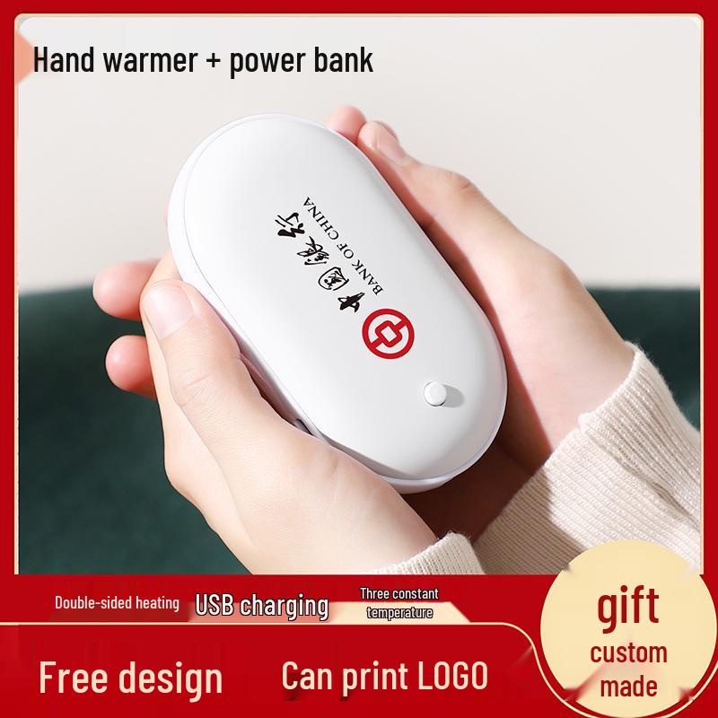 2-in-1 USB Rechargeable Hand Warmer & Charger with Digital Display