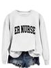 Spring-Fall ER Nurse Hoodie - Casual Round Neck Top
