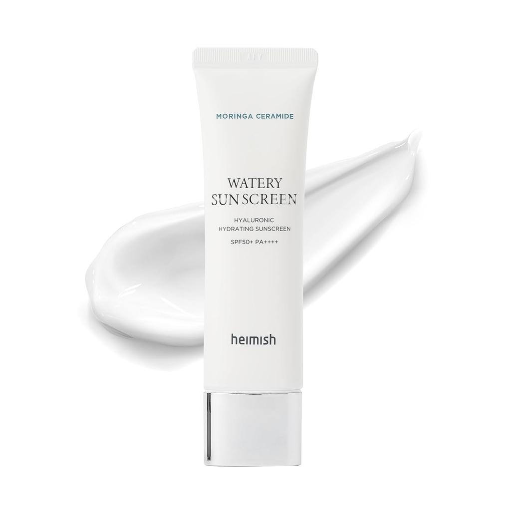 Heimish Moringa Ceramide Hyaluronic Hydrating Watery Sunscreen SPF 50+ PA++++ 50 ml