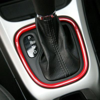 Red Interior Gear Shift Box Cover Trim Frame For 17-20 Jeep Compass Accessories
