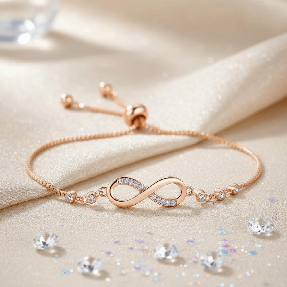 Zircon Lucky Symbol Bracelet Light Luxury Bowknot Bracelet Knot Design Hand Chain  Wedding Jewelry