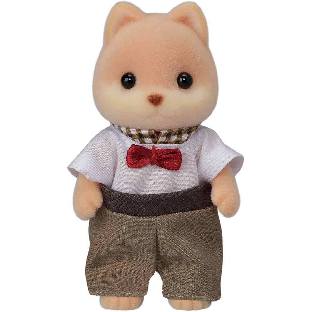 Sylvanian Families Caramel Dog Family Toy Dollhouse Figures for Ages 3 and Up EPOCH