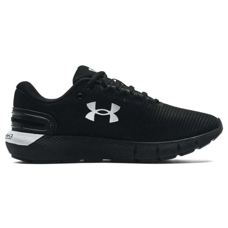 Under Armour Women's Charged Rogue 2.5 Rip Running Shoes Black Metallic Silver 3025246-001