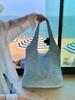 Women's Crossbody Shoulder Bag - Spring Summer Hollow Knit Style