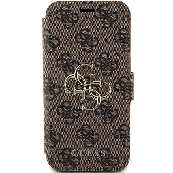 Guess Gubkp15L4Gmgbr Iphone 15 Pro 6.1Brązowy/Book Book 4G Metal Logo