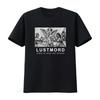LUSTMORD T Shirt Songs Of Gods And Demons Print Vintage Washed Stretched Versatile Unisex Casual Top For Everyday Wear