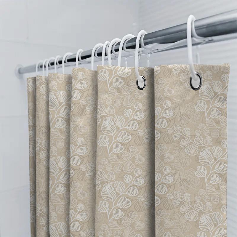 Abstract Geometric Shower Curtain 3D Printed Bath Decor in Multiple Colors for Modern Bathroom