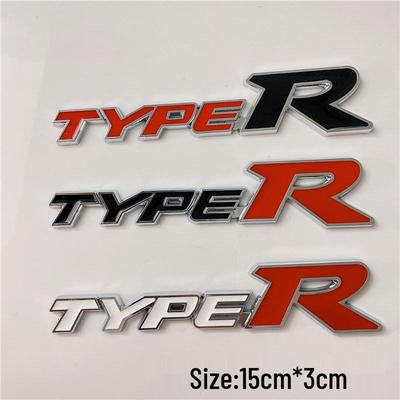 Aangepaste Metalen Auto Stickers: TYPER Logo voor Civic, Fit, Crider, Spirior, XRV, Vezel