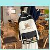 Capybara Nylon Backpack With Breathable Design For School And Travel Special Characters Included