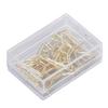 100Pcs Paper Clips Gold Cute Unique Shape Electroplating Process Lightweight Portable Metal