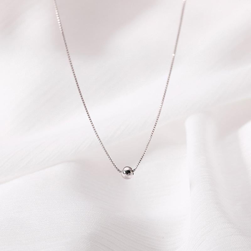 Chic Wind Kleine Bohne Kurze Halskette Herbst Und Winter Temperament Runde Perle Choker Schlüsselbeinkette Weiblich