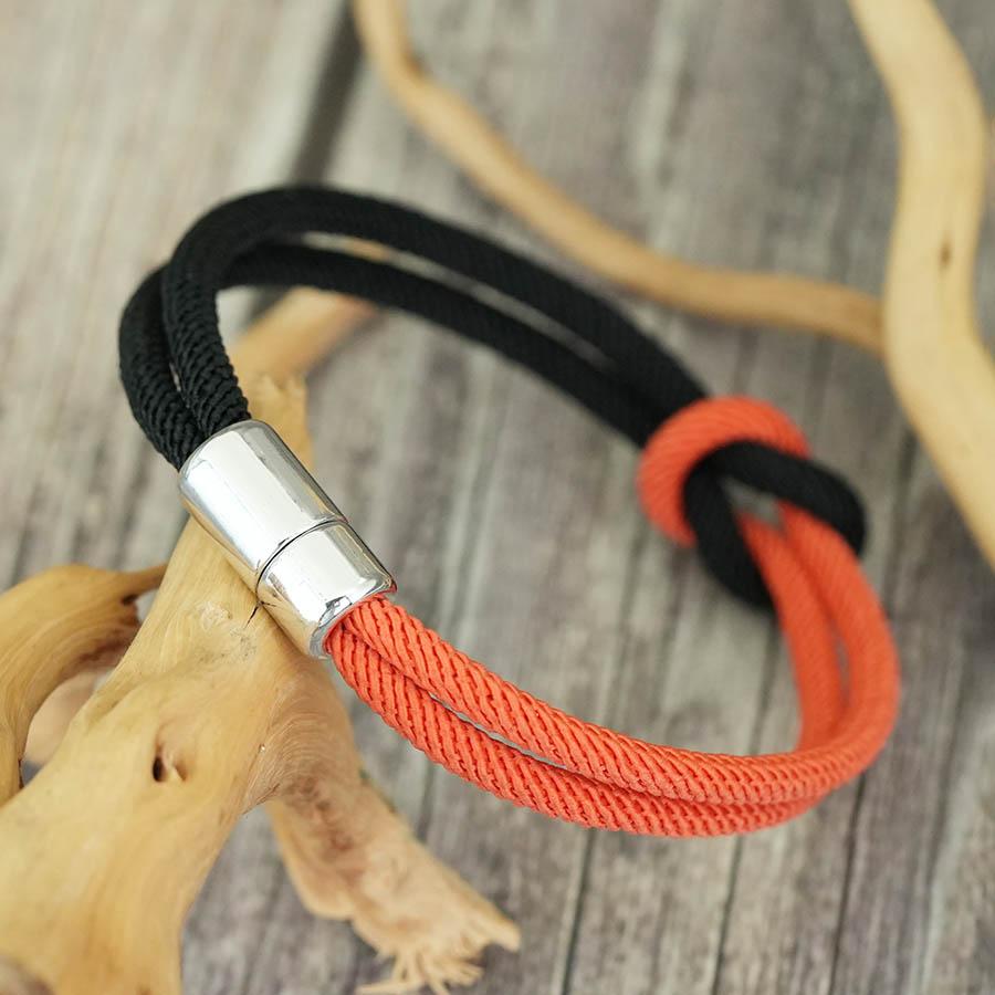 Neues 9-Stile Klassisches Kontrastierendes Konzentrisches Knoten Seil Armband Männer Frauen Distanz Anziehen Magnetischer Verschluss Valentins Armband Joias