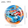Boy Car Birthday Decoration Set Party Supplies Wheels Birthday Party Theme Cup Plate Napkin Tableware Banner Ballon Deco For Kid