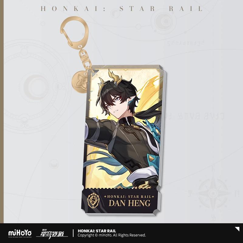 Sunsyea Honkai Star Rail Official Merch miHoYo Original Authentic The Preservation Path Acrylic Stand Keychain Badge Aventurine