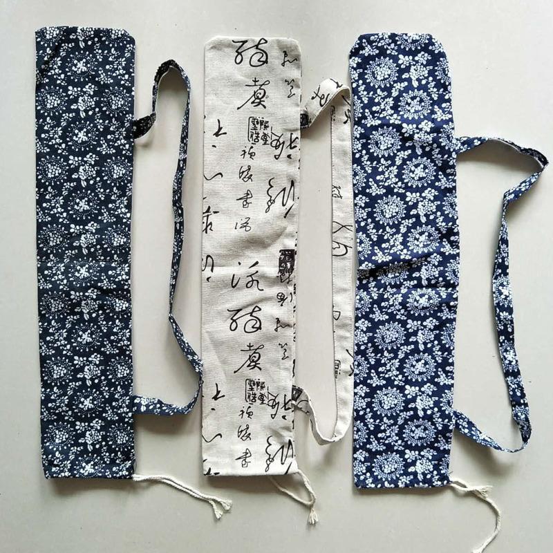 Oliepapier Paraplu Tuintas Blauw En Wit Porselein Parapluhoes Optreden Draagbaar Stof Rechte Steel Chinees