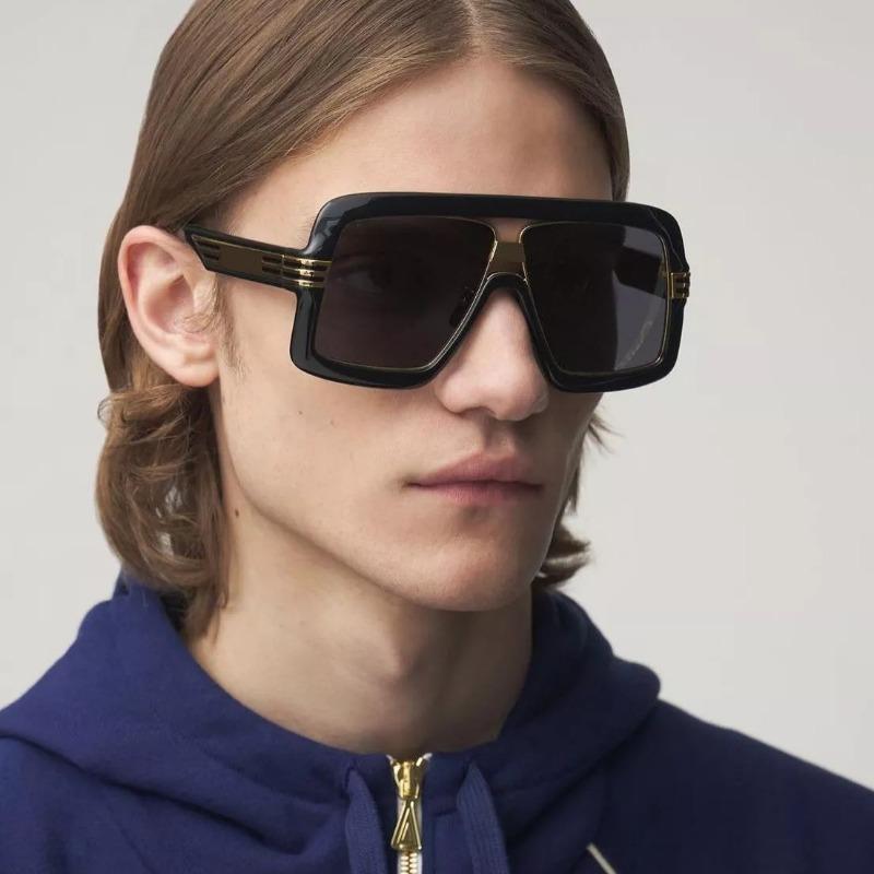 Oversize Kwadratowe Okulary Przeciwsłoneczne Podwójny Most Jednoczęściowe Płaskie Dla Kobiet Luksusowa Marka Okulary Słoneczne Mężczyźni Vintage Gradientowe Szyby
